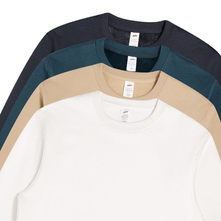 Unisex Minimalistisches Baumwoll-Sweatshirt mit Rundhals, Rippbündchen & Relaxed Fit Echo Archiv