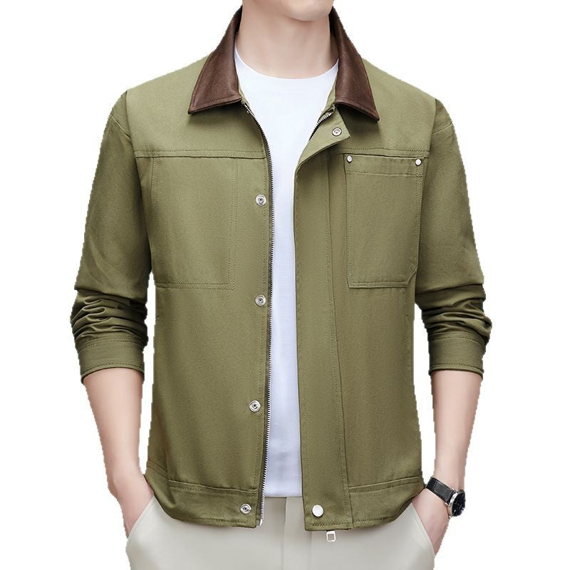 Herren Freizeitjacke im minimalistischen Design mit praktischen Taschen Echoarchiv