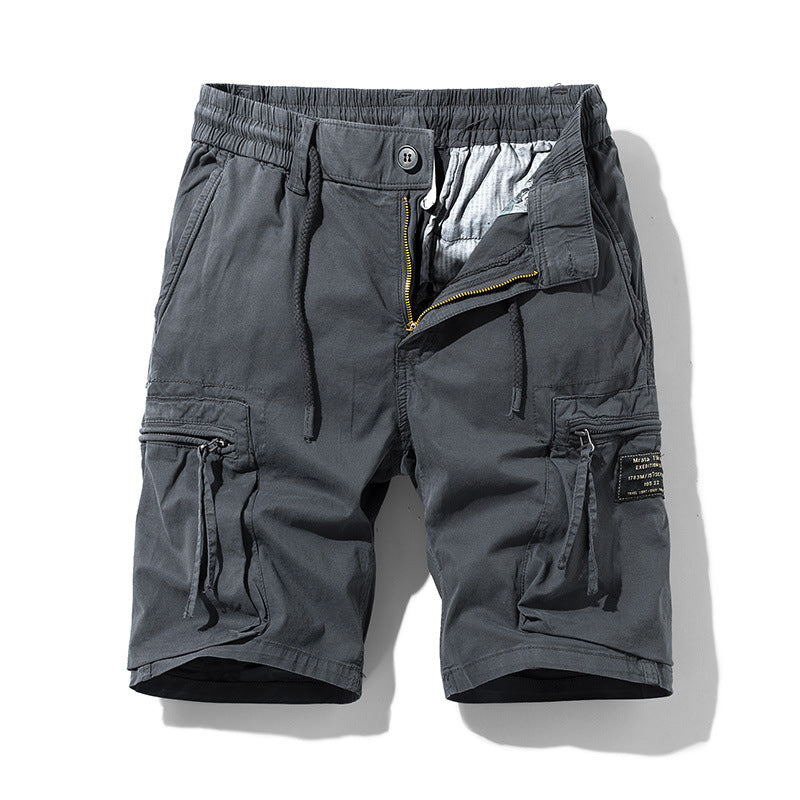 Herren strapazierfähige Cargo-Shorts mit elastischem Bund und multifunktionalen Taschen Echoarchiv