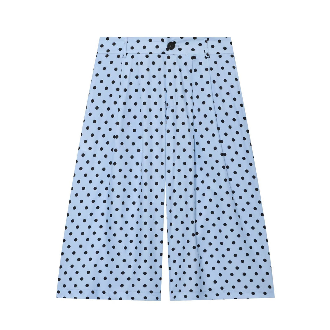 Damen Weite Culotte-Hose mit hohem Bund und soften Kellerfalten Echo Archiv