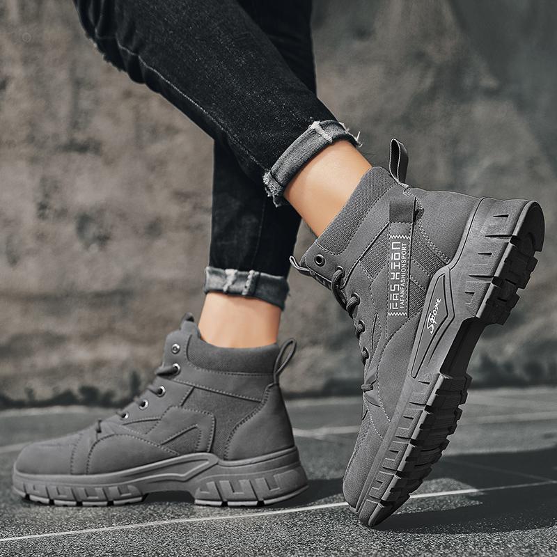 Herren robuste High-Top Outdoor-Boots mit profilierter Offroad-Sohle, gepolstertem Knöchelkragen und verstärkter Zehenkappe – Tavélo