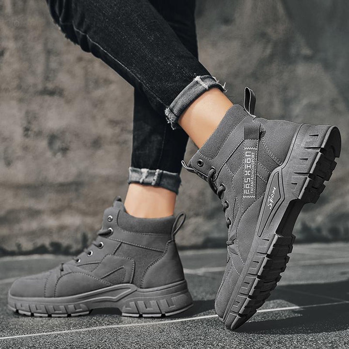 Herren robuste High-Top Outdoor-Boots mit profilierter Offroad-Sohle, gepolstertem Knöchelkragen und verstärkter Zehenkappe – Tavélo