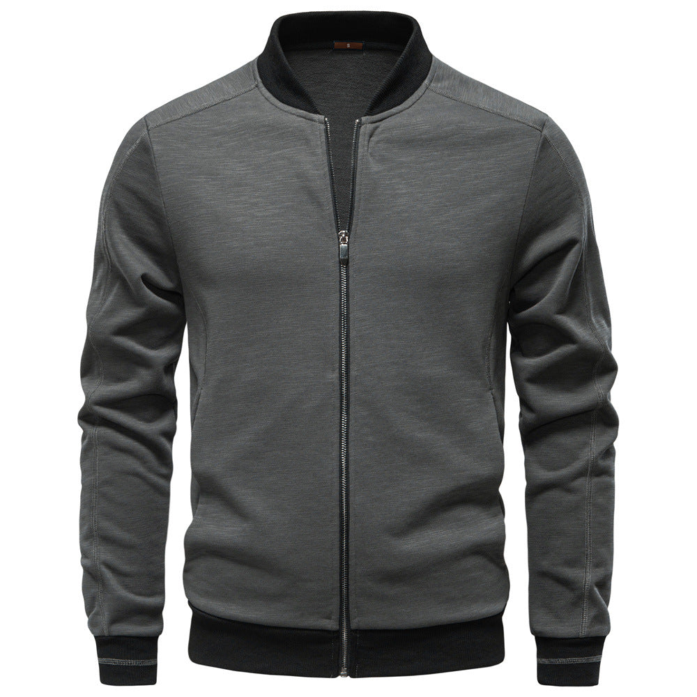 Herren Sportjacke mit modischem Stehkragen und elastischem Bund Echoarchiv