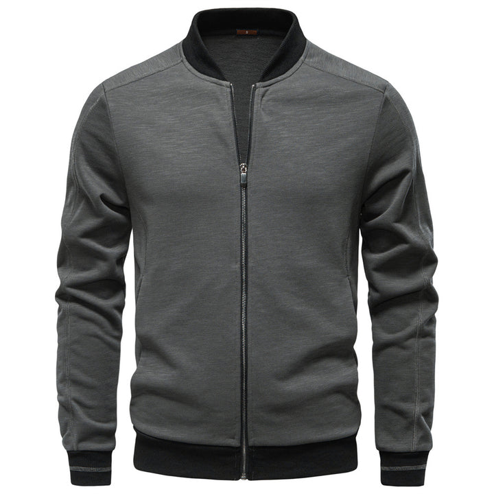 Herren Sportjacke mit modischem Stehkragen und elastischem Bund Echoarchiv