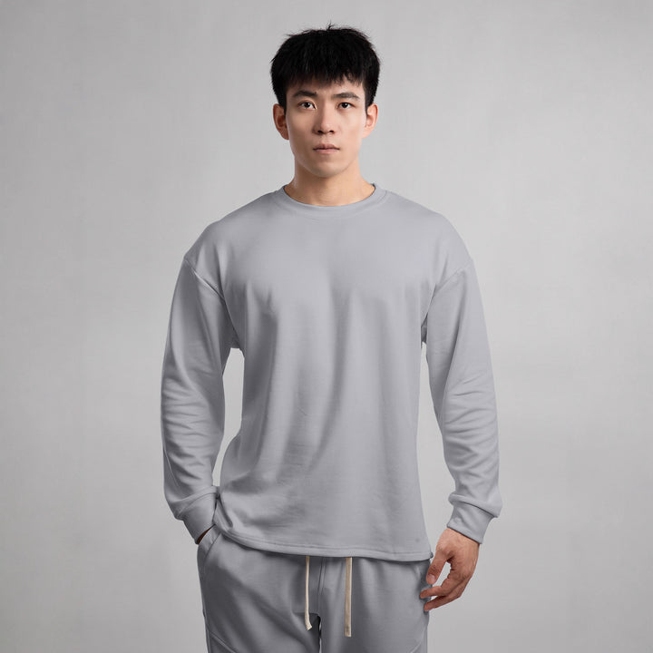 Herren Freizeit Langarmshirt mit weichem Griff und lässigem Schnitt Echoarchiv