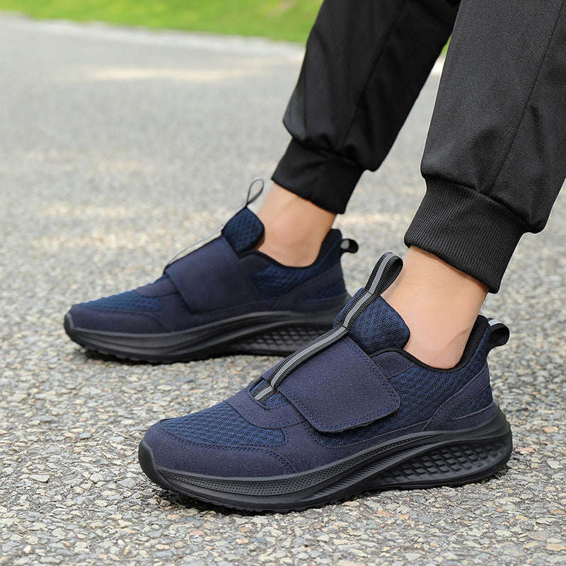 Herren nan urbaner Slip-On-Sneaker mit Klett-Frontverschluss, elastischem Zugsystem und mehrschichtiger Dämpfung Echo Archiv