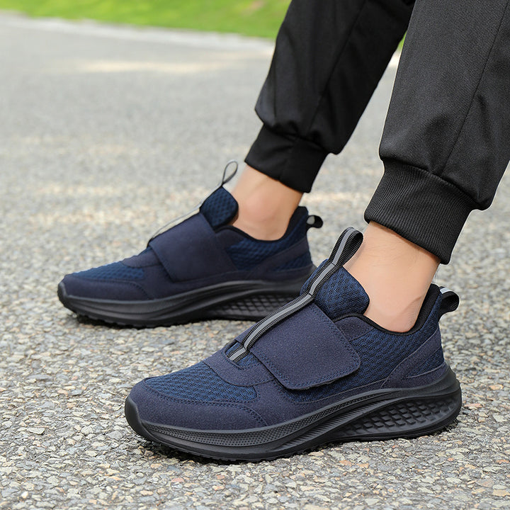 Herren nan urbaner Slip-On-Sneaker mit Klett-Frontverschluss, elastischem Zugsystem und mehrschichtiger Dämpfung Echo Archiv