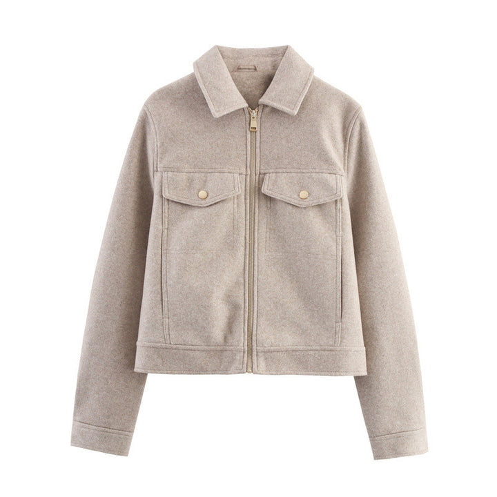 Damen Leichte wattierte Windjacke mit Stehkragen und Polka‑Dot‑Print Echo Archiv