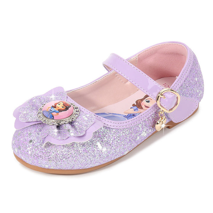 Mädchen Ballerinas mit Glitzer und Schleifenapplikation Echo Archiv