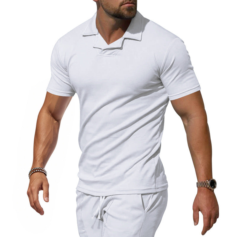 Herren Sportliches Kurzarm-Poloshirt mit innovativem Design und atmungsaktiver Funktion Echoarchiv
