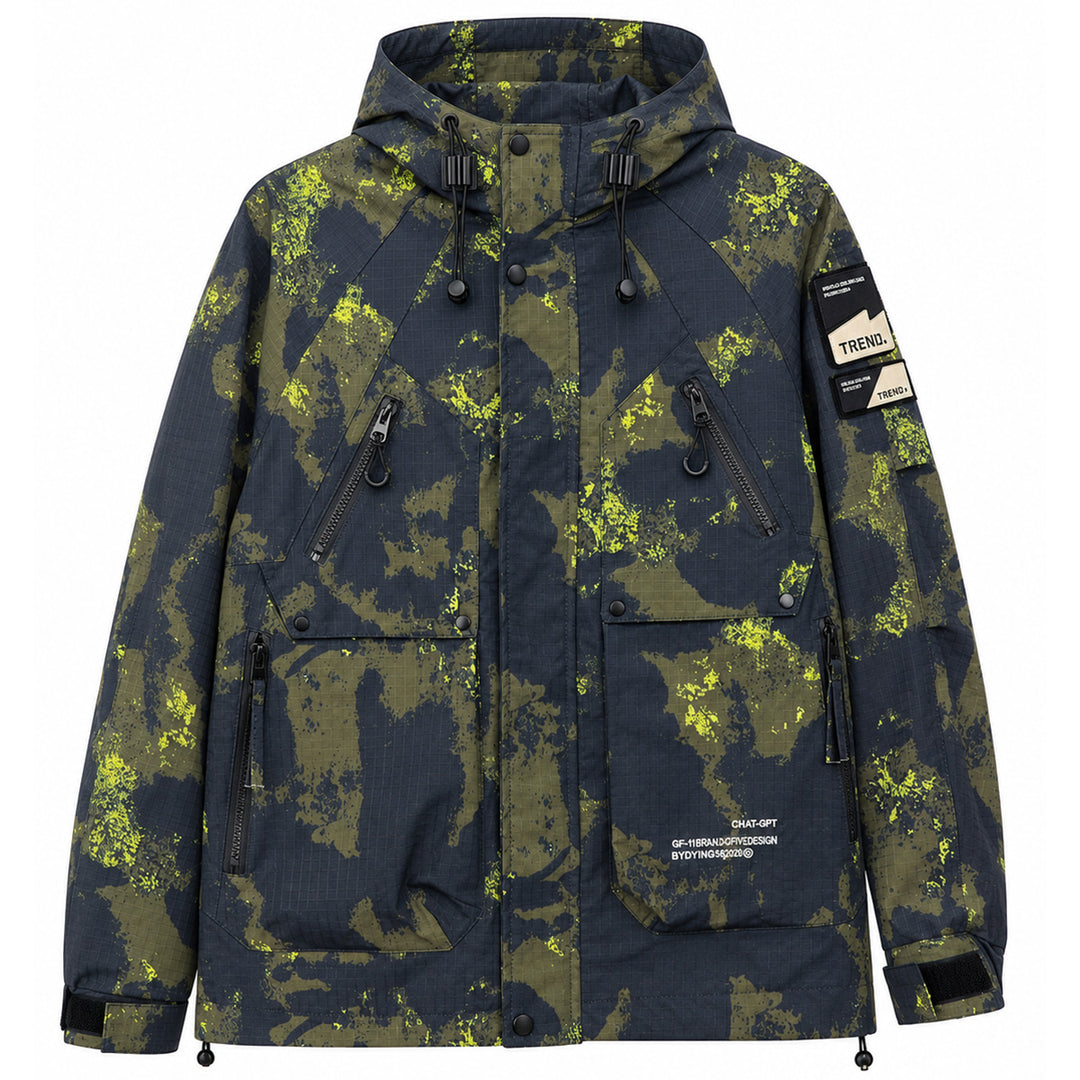 Herren Multifunktionale Outdoor-Jacke mit Kapuze – Taviero