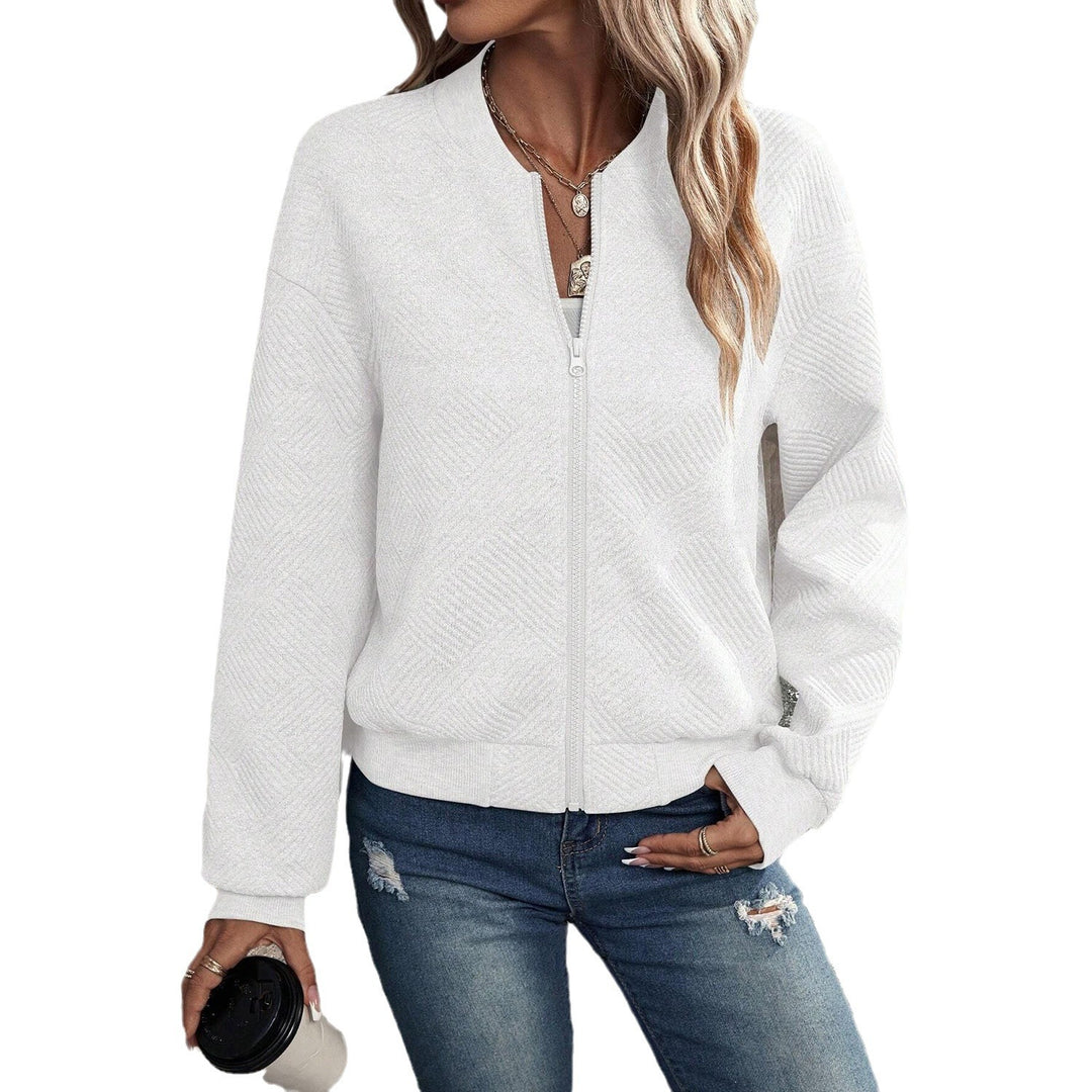 Damen elegante Bomberjacke mit strukturiertem Design Echoarchiv
