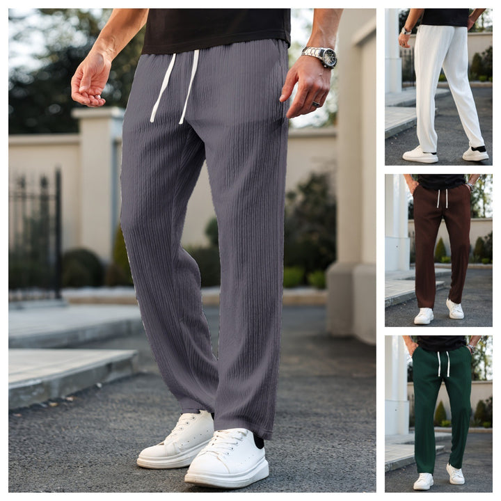 Herren Sportliche Freizeithose mit elastischem Bund und seitlichen Taschen Echo Archiv