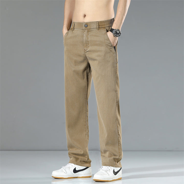Herren Bequeme Chino-Hose mit elastischem Bund und praktischen Seitentaschen Echoarchiv