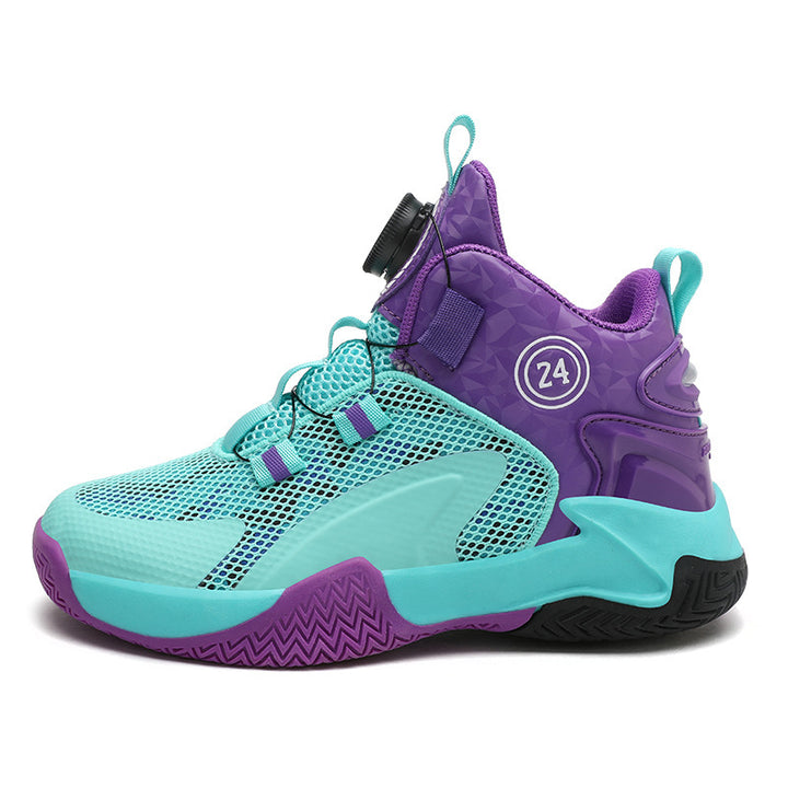 Unisex High-Top Basketball-Sneaker mit Drehverschluss und atmungsaktivem Mesh – Norré