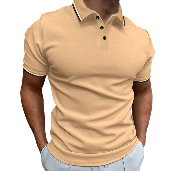 Herren Polohemd mit modischen Kontrastdetails Echoarchiv