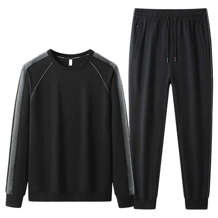 Herren Freizeit-Trainingsanzug-Set aus weichem Jersey mit Raglanärmeln & elastischem Kordelbund Echoarchiv
