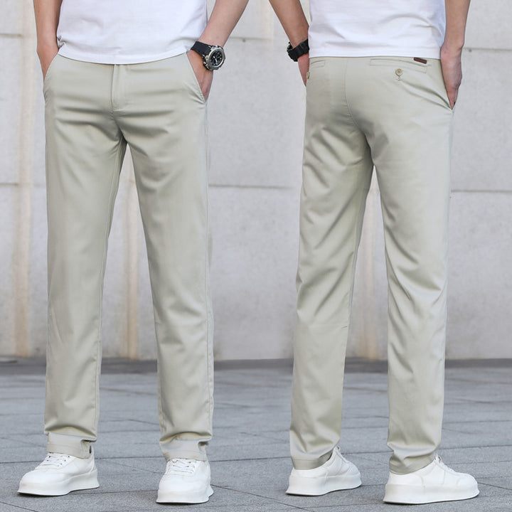 Herren Schmale Stretch-Chinohose im Business-Casual-Look Echo Archiv