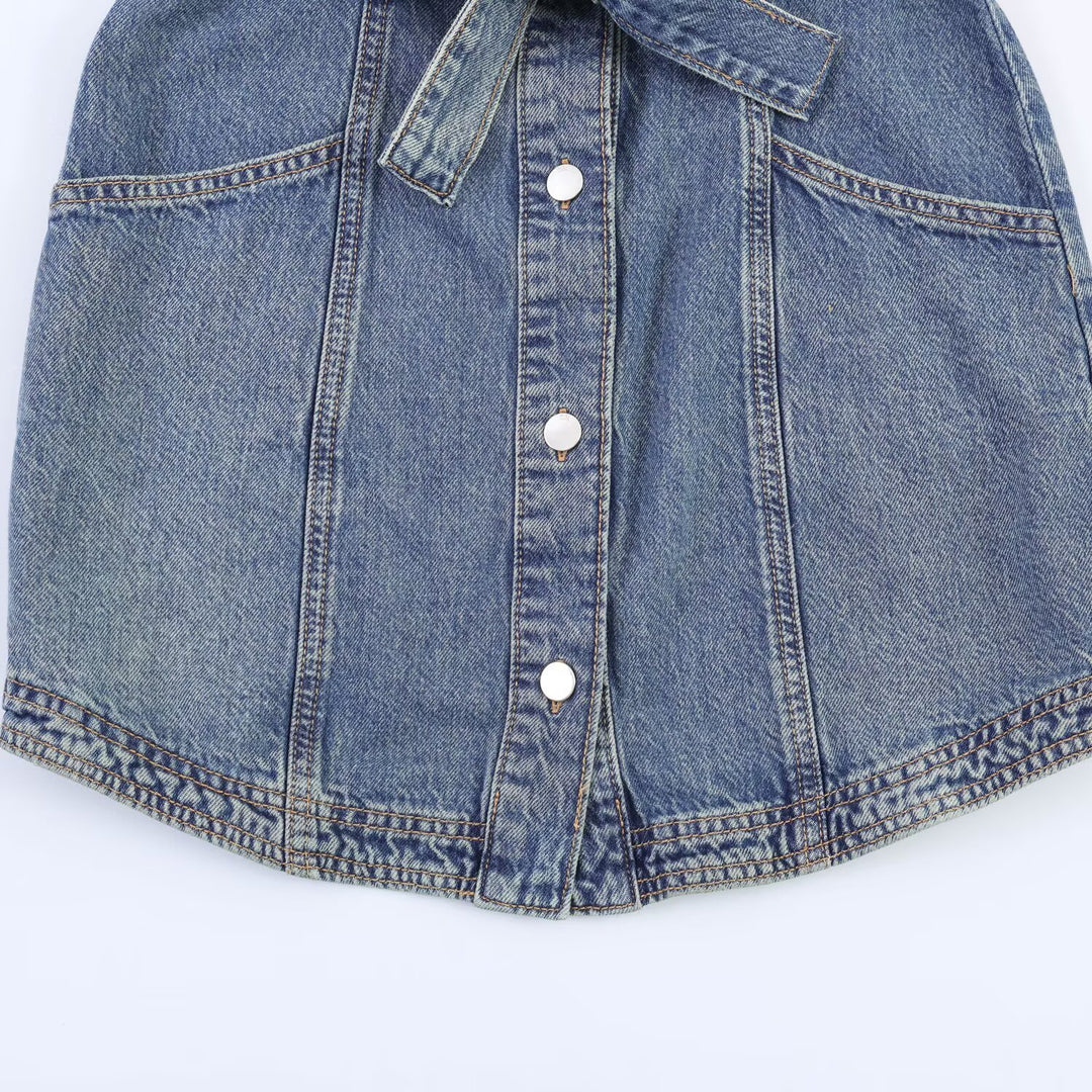Damen Jeanskleid mit taillierter Silhouette und praktischen Taschen Echo Archiv
