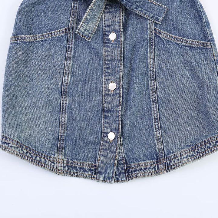 Damen Jeanskleid mit taillierter Silhouette und praktischen Taschen Echo Archiv
