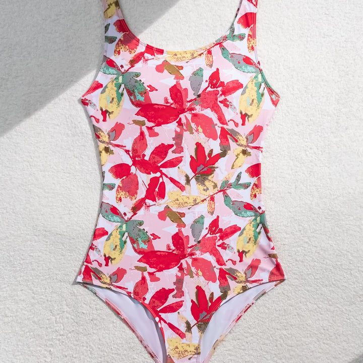 Damen Einteiliger Badeanzug mit floralem Muster Echo Archiv