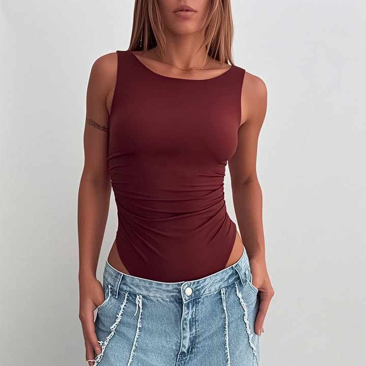 Damen figurbetontes Body mit gerafftem Design Echo Archiv