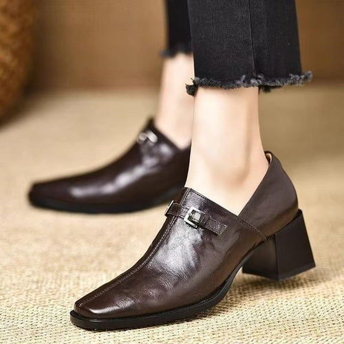 Damen Elegante Slingback-Stiefeletten mit Hochglanz-Optik – Lioré