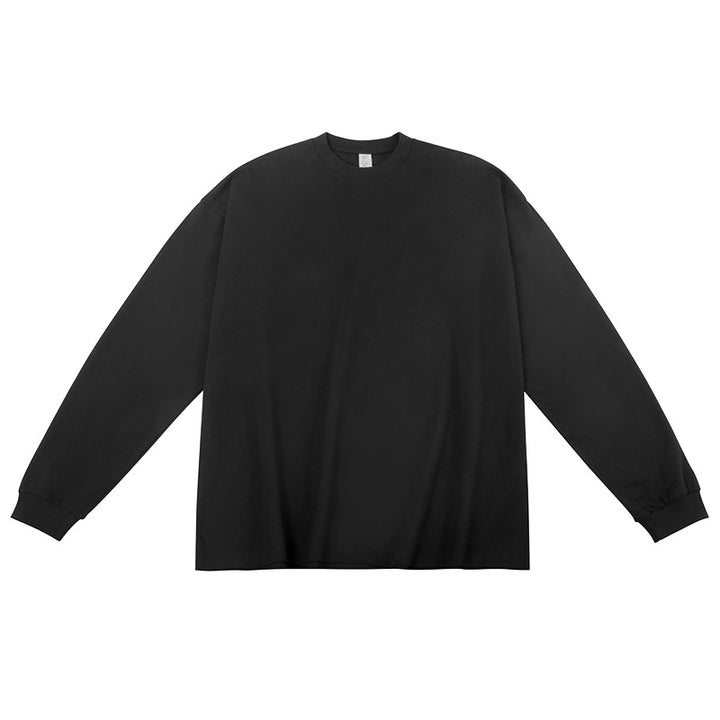 Unisex Oversized Langarm-Basicshirt aus Bio-Baumwolle mit Rundhalsausschnitt Echo Archiv