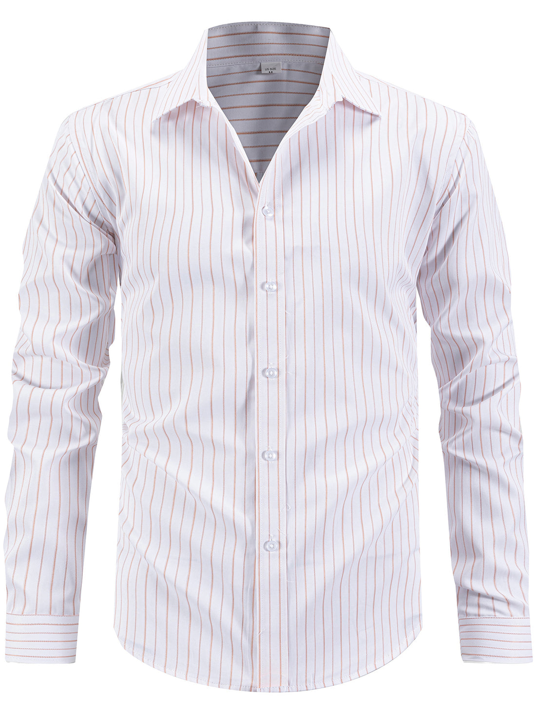 Herren elegantes gestreiftes Langarmhemd – Arvello