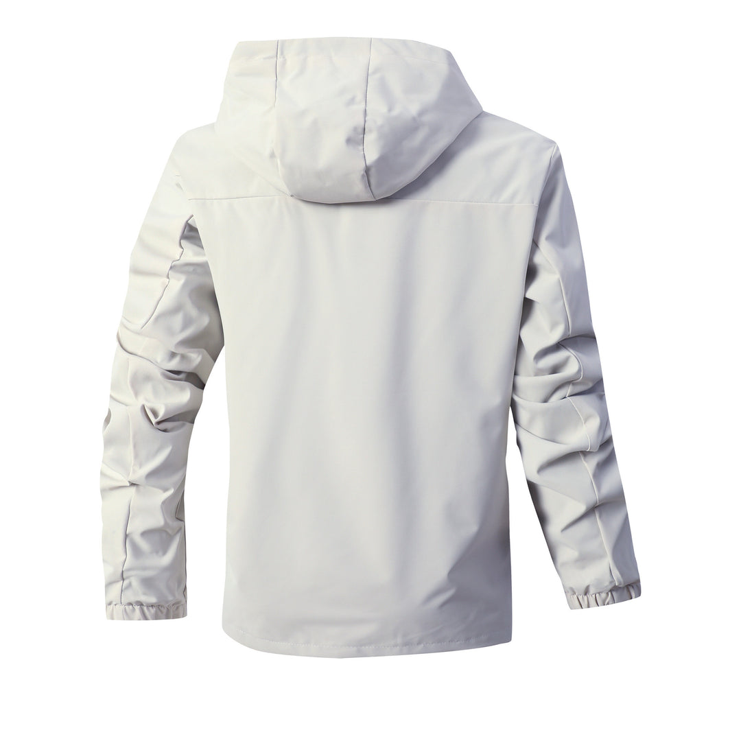 Herren leichte Jacke mit verstellbarem Kapuzenkragen Echoarchiv