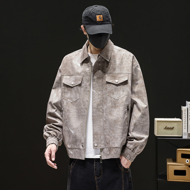 Herren Modische Freizeitjacke mit elastischen Bündchen