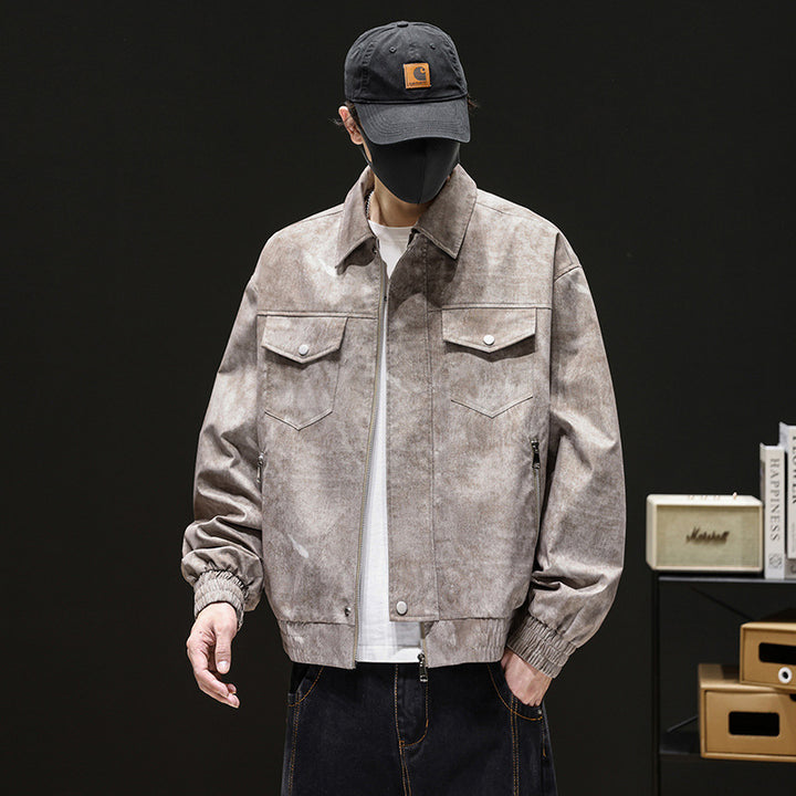 Herren Modische Freizeitjacke mit elastischen Bündchen
