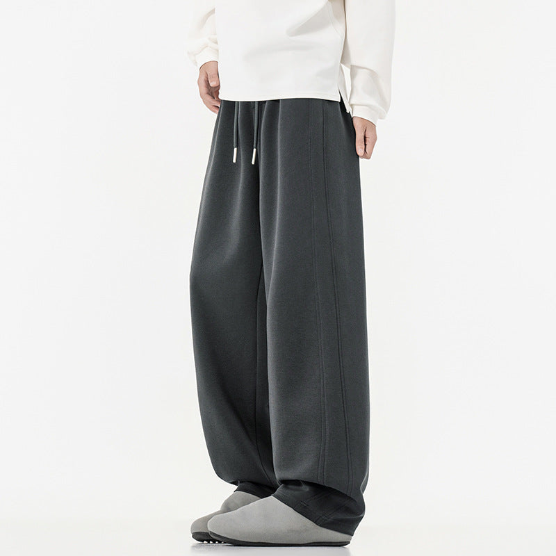 Damen weit geschnittene Lounge-Jogginghose mit elastischem Bund, Kordelzug und lässigem Culotte-Schnitt – Avélisse
