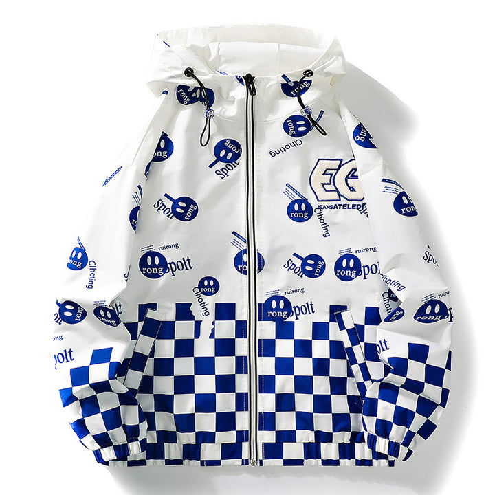 Unisex Stylische Kapuzenjacke mit modernen Grafiken Echo Archiv