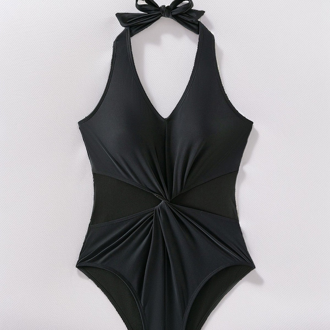 Damen Sportlicher Monokini mit transparenten Einsätzen Echo Archiv