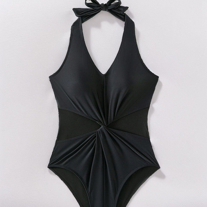 Damen Sportlicher Monokini mit transparenten Einsätzen Echo Archiv