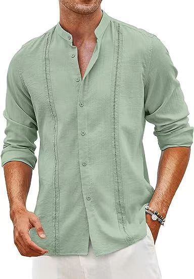 Herren elegante Baumwollhemd Echoarchiv