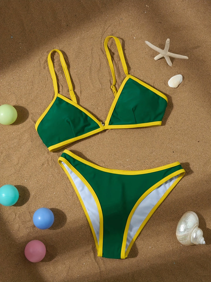 Damen Triangel-Bikini mit sportlichem Schnitt und dekorativen Details Echo Archiv