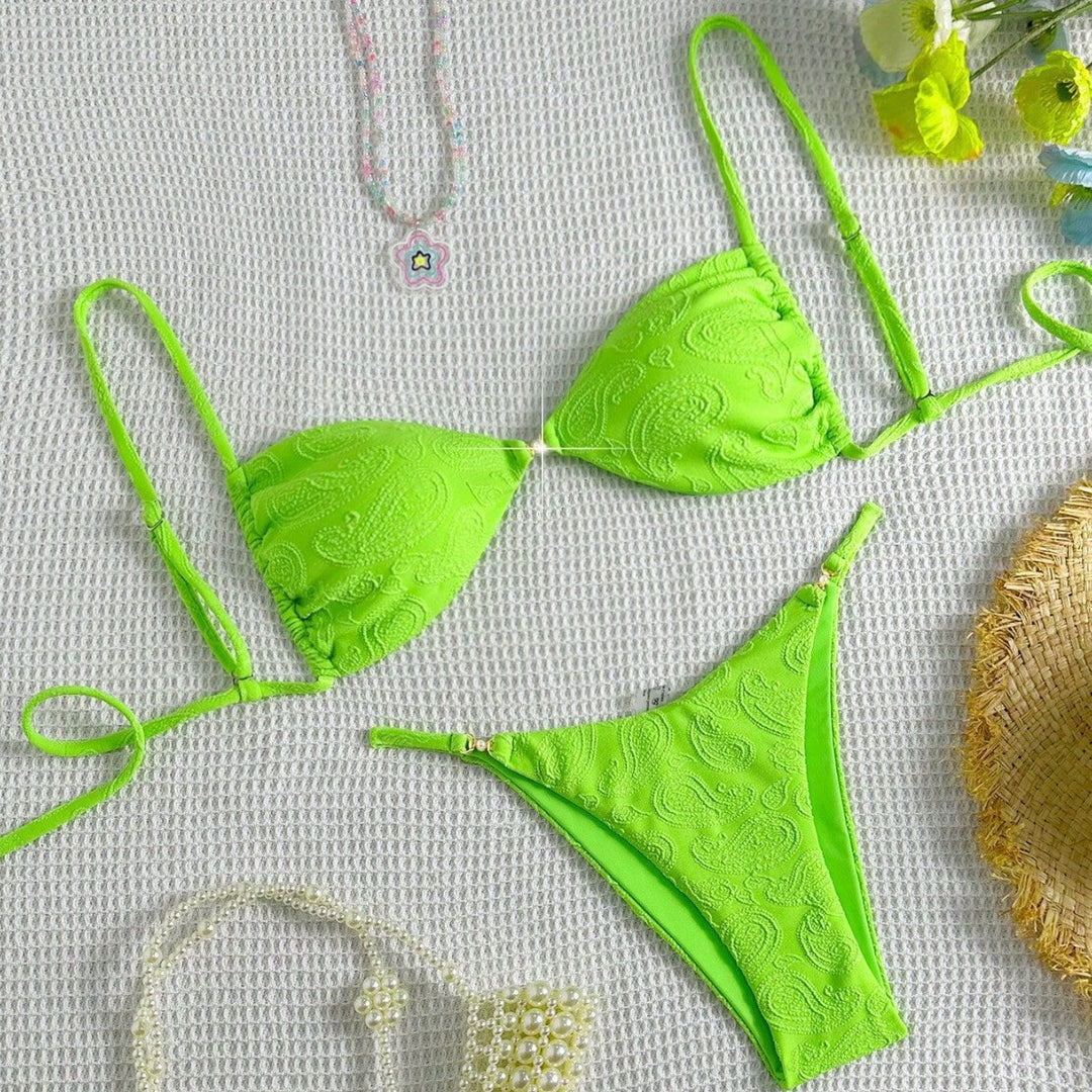 Damen Triangel-Bikini mit filigranem Paisleydruck Echo Archiv