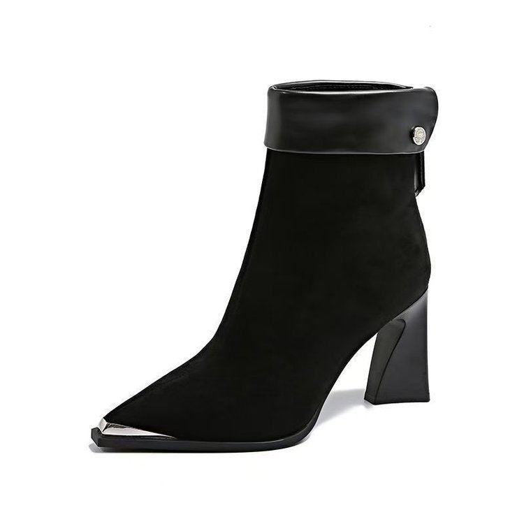 Damen Elegante Blockabsatz-Stiefeletten Echo Archiv