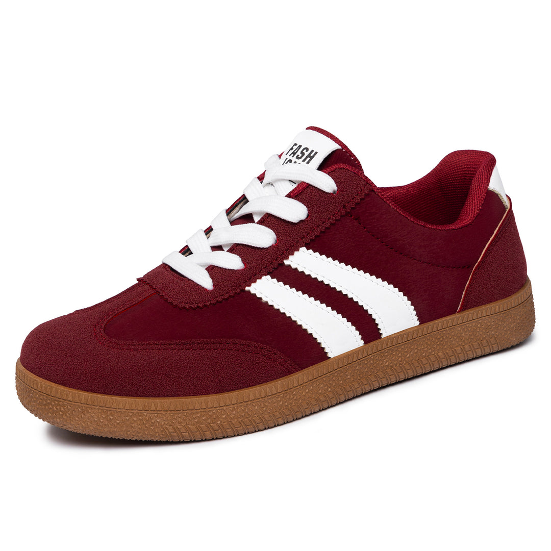 Herren nan retro Sneaker mit Velours- und Textilobermaterial, klassischer Drei-Streifen-Optik und profilierter Gumminsohle Echo Archiv