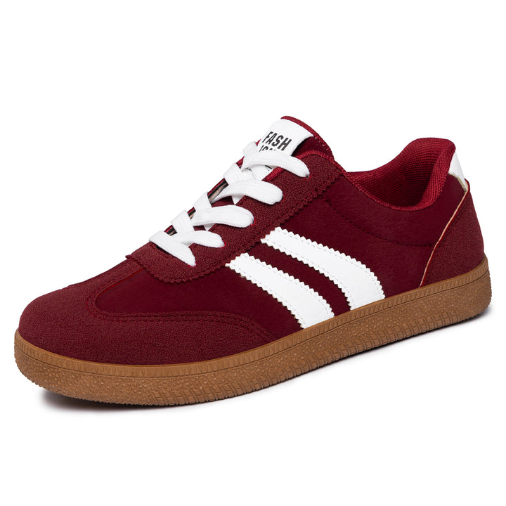 Herren nan retro Sneaker mit Velours- und Textilobermaterial, klassischer Drei-Streifen-Optik und profilierter Gumminsohle Echo Archiv