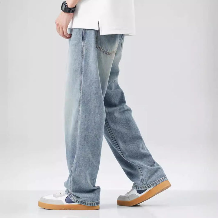 Herren Weitgeschnittene Jeans mit hohem Bund Echo Archiv