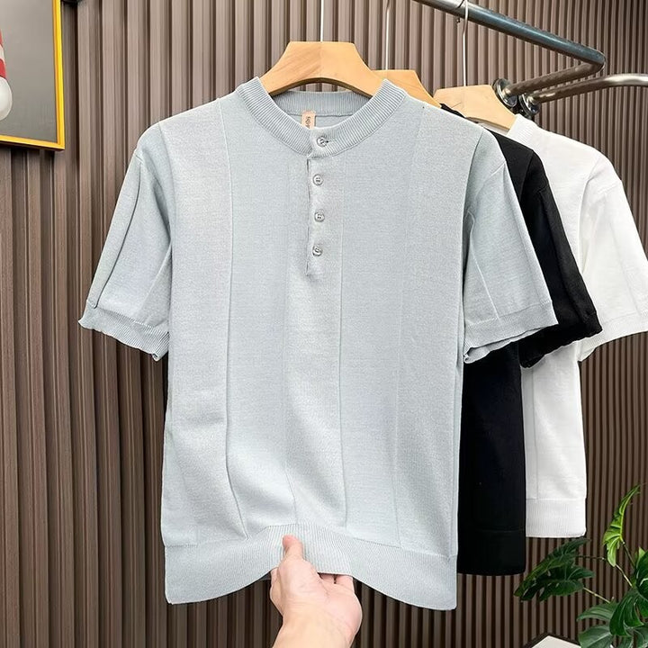 Herren Elegantes Strickshirt – Norvane