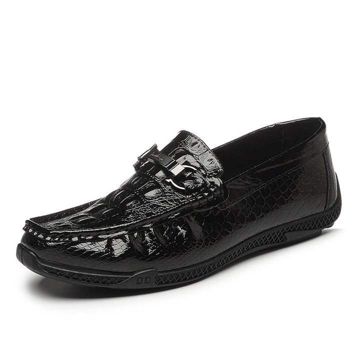 Herren Elegante Mokassins mit Schnalle Echo Archiv