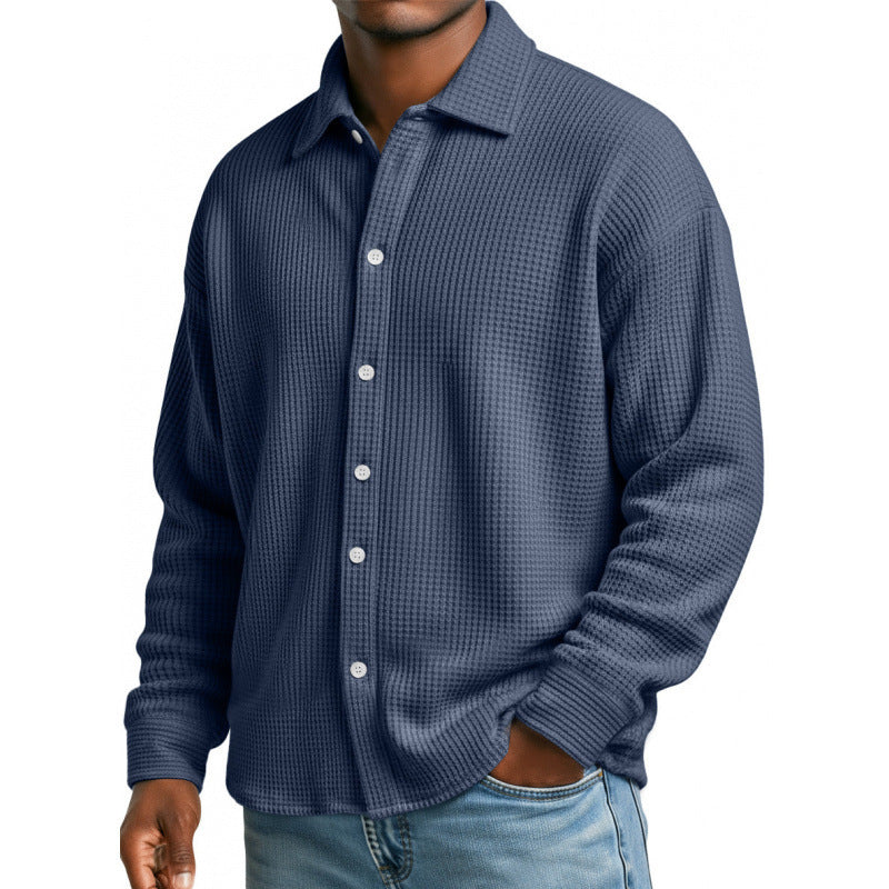 Herren Modische Strickjacke mit hohem Kragen Echoarchiv