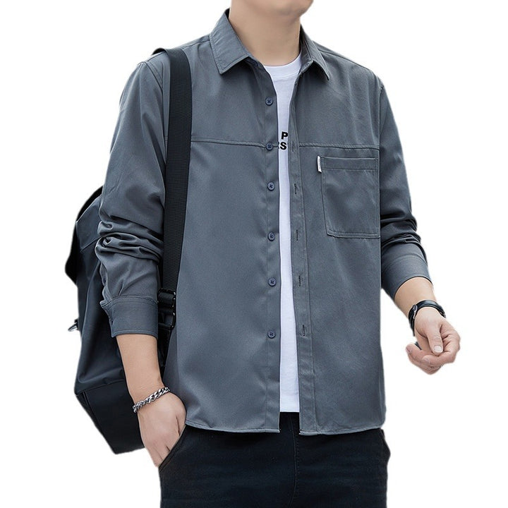 Herren lässige Overshirt-Jacke mit praktischen Taschen Echoarchiv