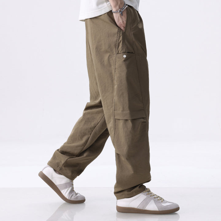 Herren Cargo-Jogginghose mit Kordelzug, elastischem Saum und seitlichen Utility‑Taschen Echoarchiv