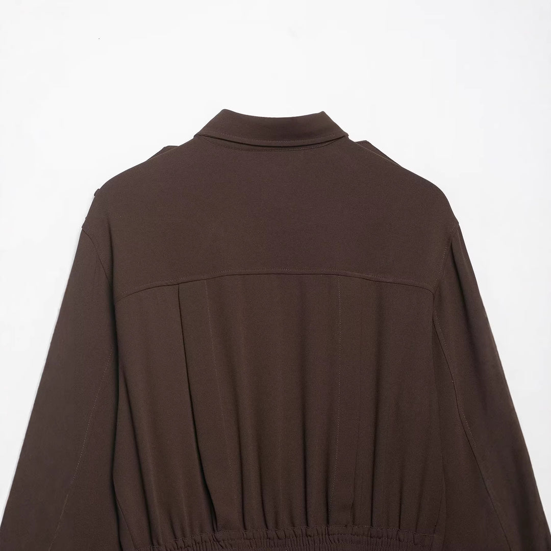 Damen Cropped-Hemdbluse mit dekorativen Epauletten und taillierter Korsettoptik Echoarchiv