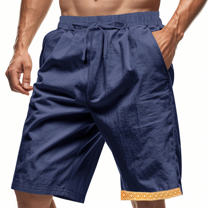 Herren lässige Bermudashorts mit elastischem Bund und Kordelzug Echoarchiv